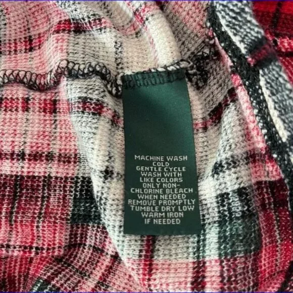 LAUREN / RALPH LAUREN / LRL Cowl Top - Plaid - XL - Picture 6 of 7